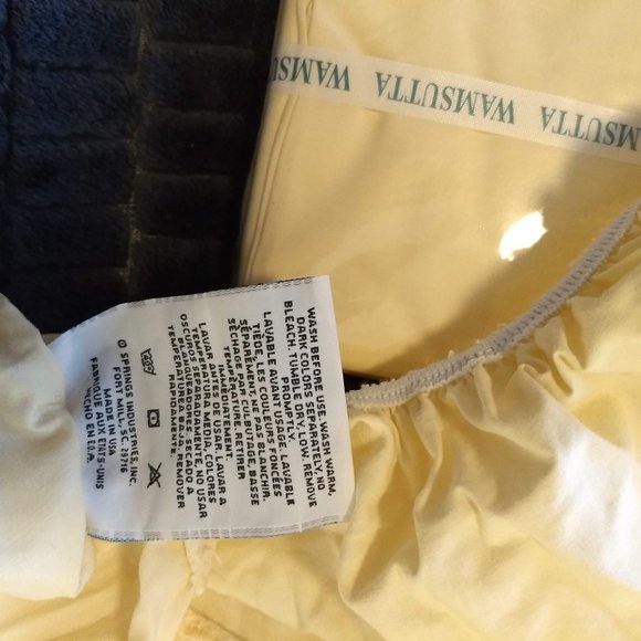 Wamsutta King yellow sheet set NWT - Picture 3 of 6
